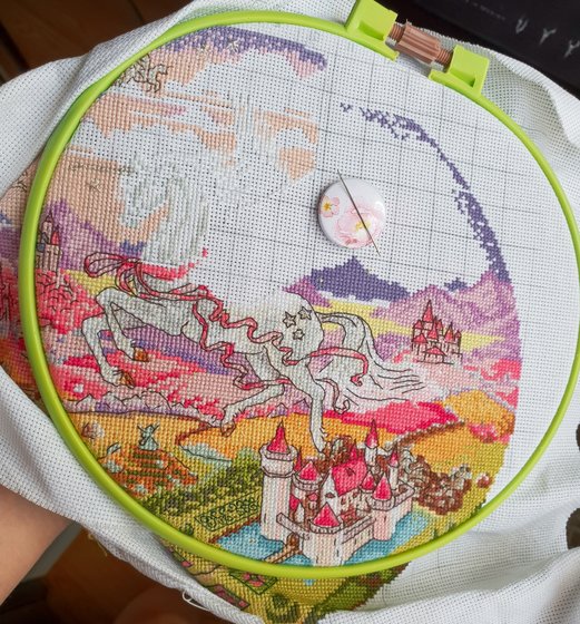 Этап процесса «Единорожка»