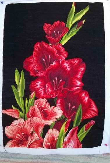 Этап процесса «Гладиолусы»