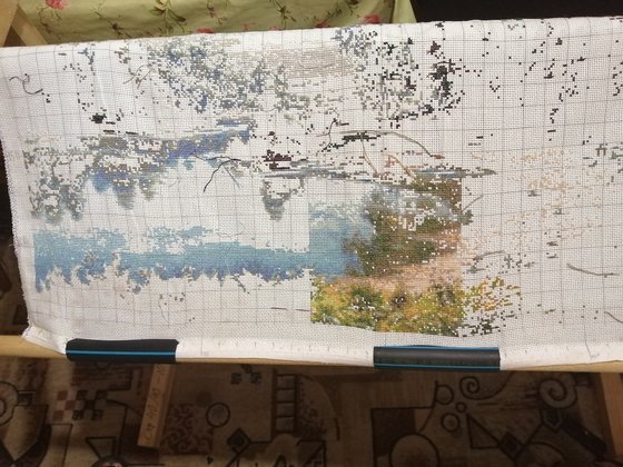 Этап процесса «Березки у реки»