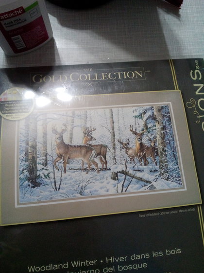 Этап процесса «Олени в лесу»