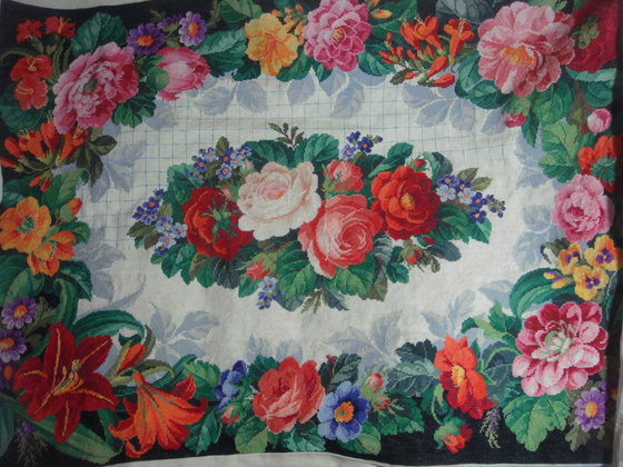 Этап процесса «Цветочный ковер»