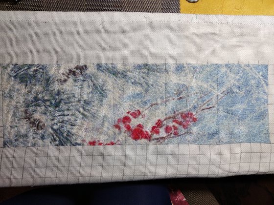 Этап процесса «Девочка зимой»