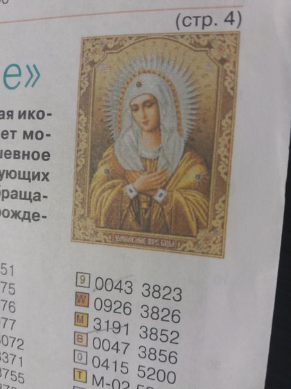 Этап процесса «Икона Божией Матери "Умиление" (Серафимо-Дивеевская)»