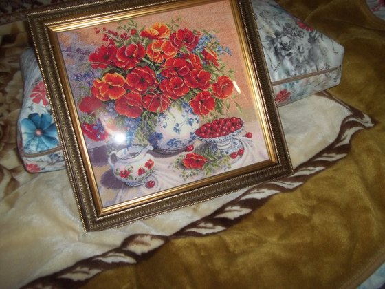 Этап процесса «Маки и вишня»