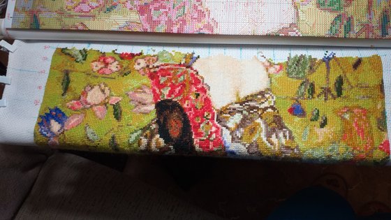 Этап процесса «Дама с веером»