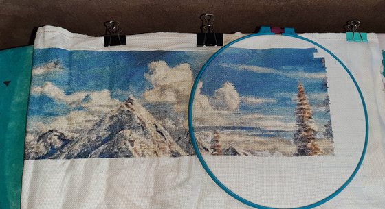 Этап процесса «зима в горах»