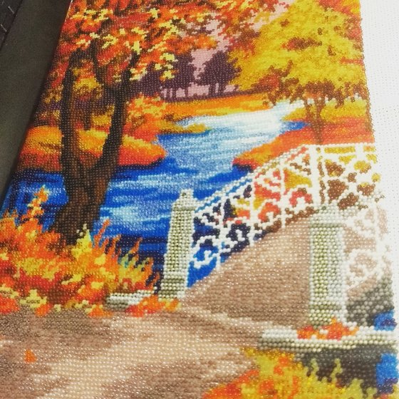 Этап процесса «осенняя мелодия от золотых ручек»