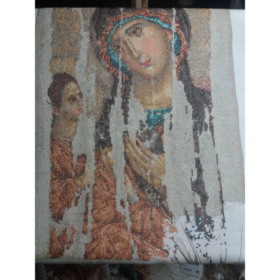 Этап процесса «Богородица Одигитрия ( "Божия Матерь" от THEA GOUVERNEUR)»