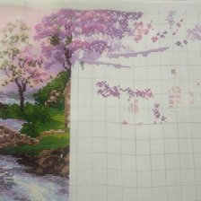 Процесс «"весенний пейзаж" от Риолис»