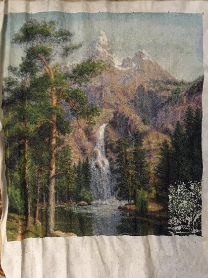 Этап процесса «Горный водопад»