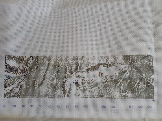 Этап процесса «Мадонна с младенцем»