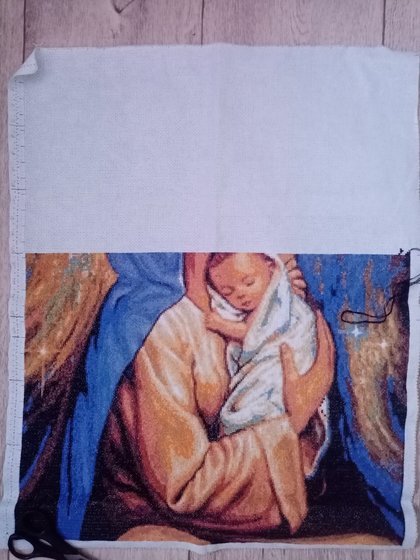 Этап процесса «Дева Мария и младенец»
