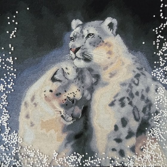 Этап процесса «Дикие кошки. Ирбисы»