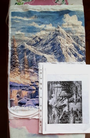 Этап процесса «зима в горах»