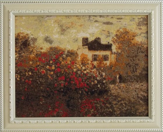 Этап процесса «Сад Моне в Аржантее»