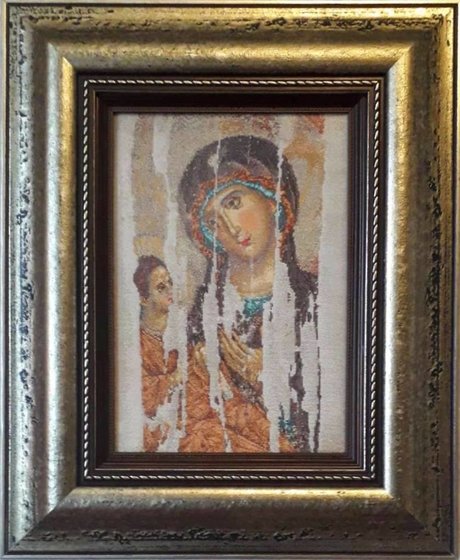 Этап процесса «Богородица Одигитрия ( "Божия Матерь" от THEA GOUVERNEUR)»