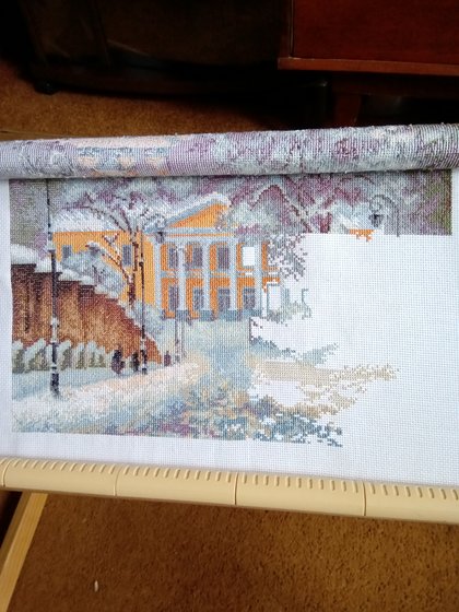 Этап процесса «Чаривна мыть. Снежная зима.»