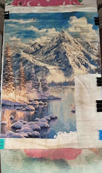 Этап процесса «зима в горах»