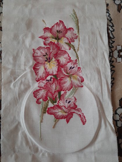 Этап процесса «Гладиолусы»