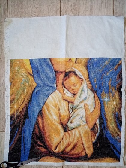 Этап процесса «Дева Мария и младенец»