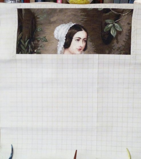 Этап процесса «Сборщица колосьев»