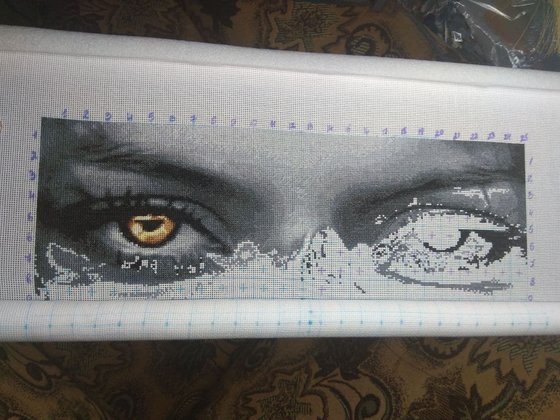 Этап процесса «Взгляд волчицы. Химера»