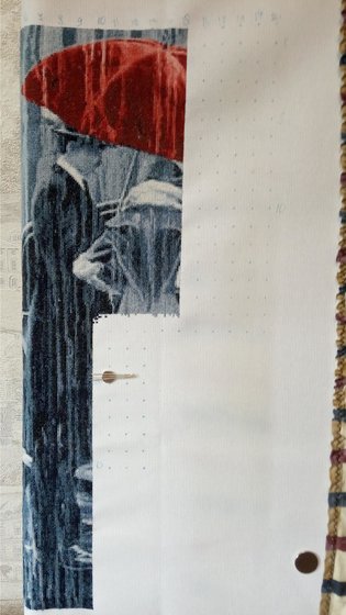 Этап процесса «Под дождём»