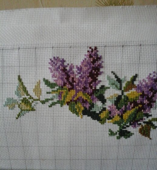 Этап процесса «Букетик сирени»