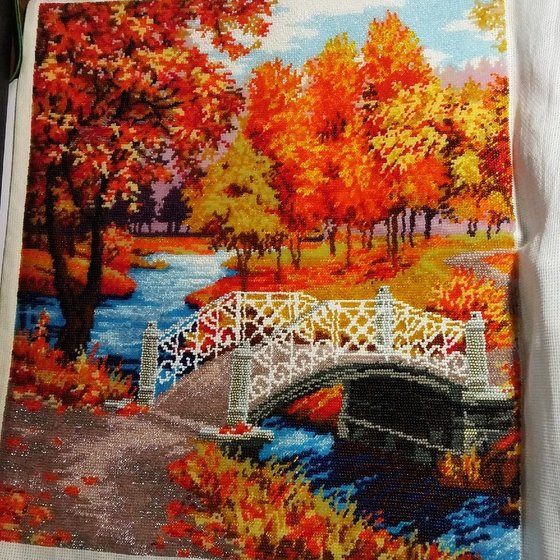 Этап процесса «осенняя мелодия от золотых ручек»