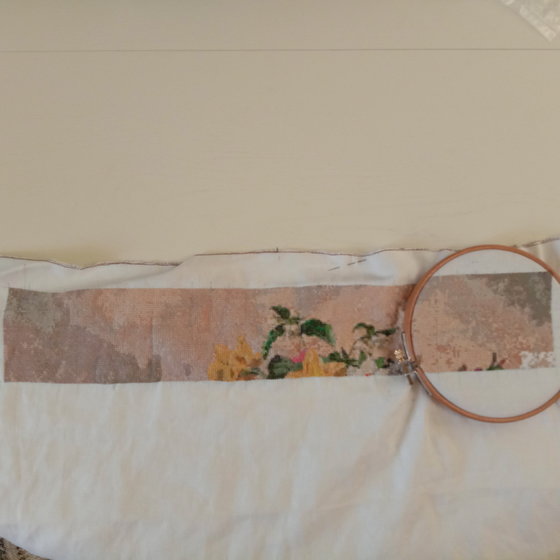 Этап процесса «Букет весенних цветов»