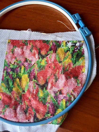 Этап процесса «Тюльпаны»