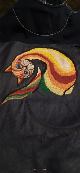 Этап процесса «Радужная кошка»