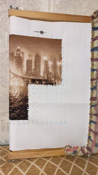 Этап процесса ««Городская улица» по авторской схеме И. Сумароковой.»