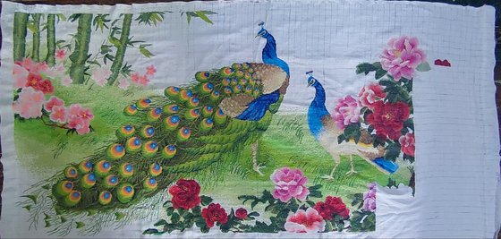 Этап процесса «Павлины в процессе»