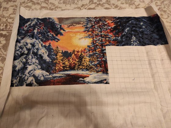 Этап процесса «Зимний закат»