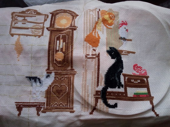 Этап процесса «Домашние котишки от Риолис»