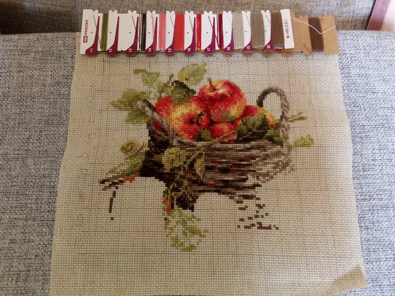 Этап процесса «Спелые яблоки»