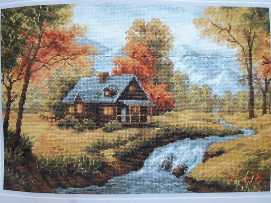 Этап процесса «"Осенний пейзаж"»