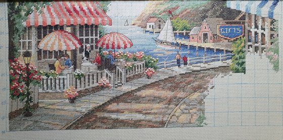 Этап процесса «Cafe by the sea»