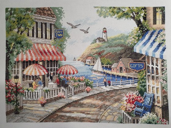 Этап процесса «Cafe by the sea»