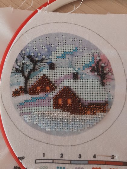 Этап процесса «Зимний домик пинкип»