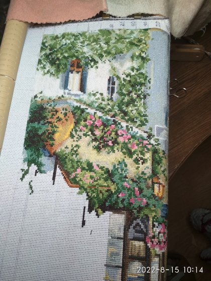 Этап процесса «цветущий Париж.лука-с.»