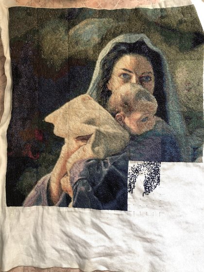 Этап процесса «Дева Мария и Иисус»