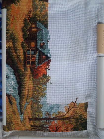 Этап процесса «"Осенний пейзаж"»