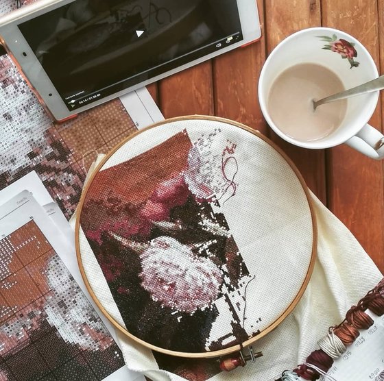 Этап процесса «Пионы»