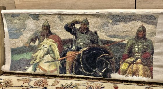 Этап процесса «Три богатыря, Васнецов»