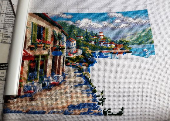 Этап процесса «Вид на кафе»