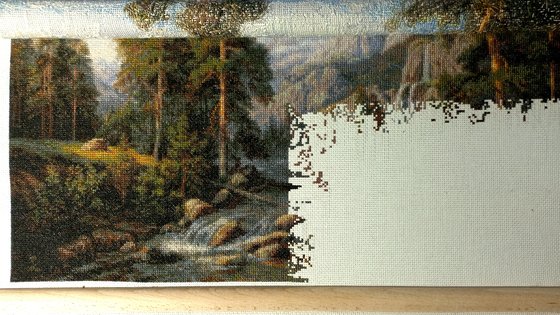 Этап процесса «Озеро вгорах»