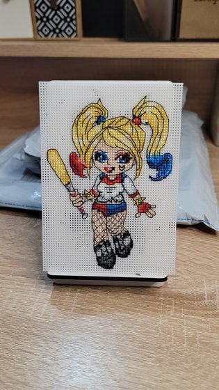 Этап процесса «Харли❤️🖤❤️🖤»