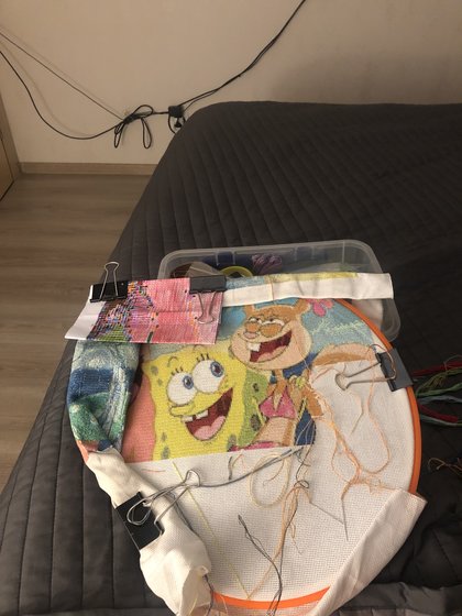 Этап процесса «спанч боб»